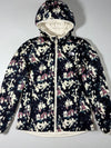 The North Face Reversible Hooded Puffer Jacket in Cream & Abstract Print Women’s (M)