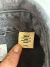 Levi’s Black Denim Western Snap Shirt – “Love” Embroidery (S)