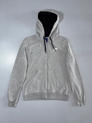 Nike Grey Zip-Up Fleece Hoodie (S/M)