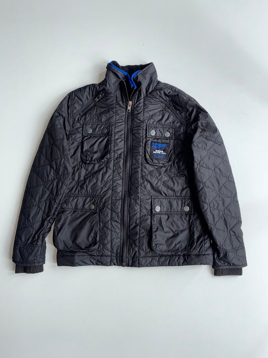 Superdry Jacket Co. Quilted Sherpa-Lined Jacket  Black  Size (M/L)