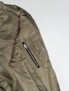 Browny Vintage Reversible Souvenir Satin Bomber Jacket – Black/White & Olive (M)