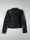 Vero Moda | Black Leather Biker Jacket – Snap Collar | (S)