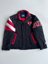 Starter Chicago Bulls Black Red Colorblock Puffer Jacket (2Xl)