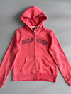 Tommy Hilfiger Coral Pink “Hilfiger” Spell-Out Zip (S)