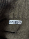 Stone Island Button Mock Neck Wool Knit – Olive Green (M/L)