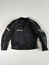 Dream Power Black Mesh Motorcycle Jacket Padded  (S)