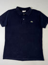 Lacoste Classic Crocodile Logo Navy Piqué Polo Shirt (L)