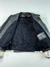 Dainese Black & Cream Leather Motorcycle Racing Jacket Padded (XL)