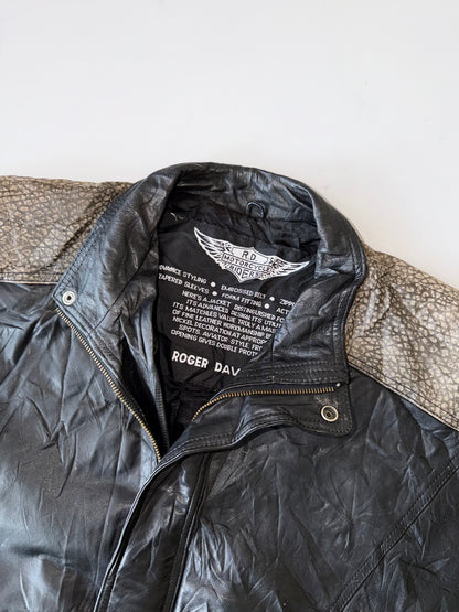 !                    RD Motercycle Rider Original Leather Jacket (XL)