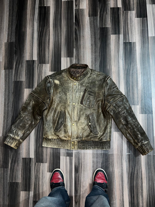 ZDetachFit OG Leather Jacket (Can turn it as a half Jacket) (L)