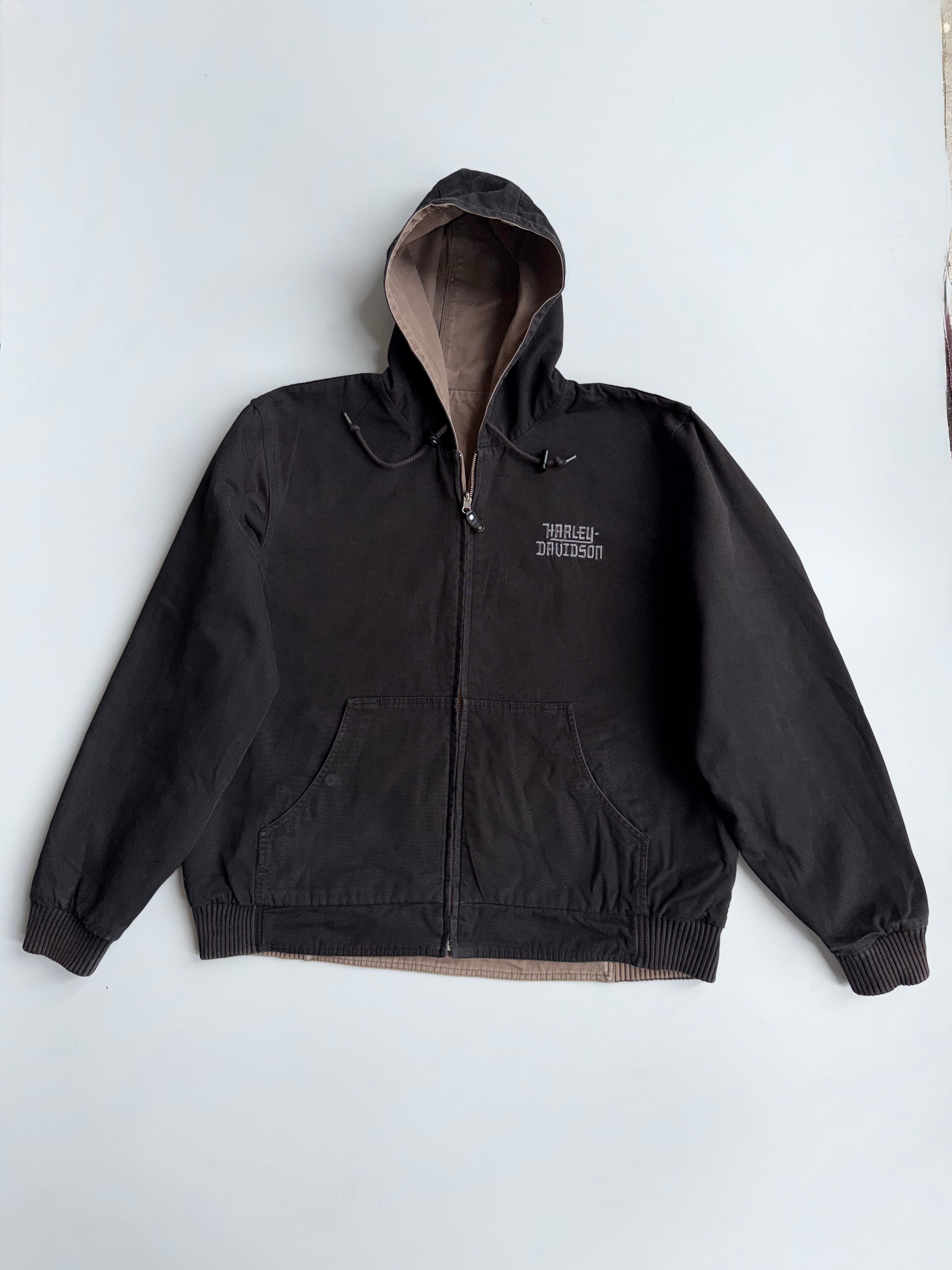 Vintage Harley-Davidson Reversible Hard Canvas Jacket Black
