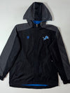 NFL Detroit Lions Team Apparel Hooded Jacket  Black/Grey (S)
