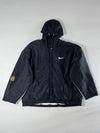Vintage Nike Swoosh Padded Hooded Coach Jacket – Black (2XL/3XL)