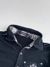 Sexpot Revenge Y2K Black Snakeskin Trim Lace-Up Shirt won’t Women’s (S)