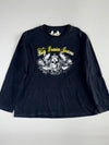Y2K Big Train Jeans Skull Rhinestone Long Sleeve Tee – Black (3XL/4XL)