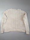 Ralph Lauren Sport Cream Cable Knit Crewneck Sweater – Tonal Pony (L/XL)
