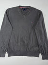 Tommy Hilfiger Big Flag Spellout Sweatshirt – Black – (XL)