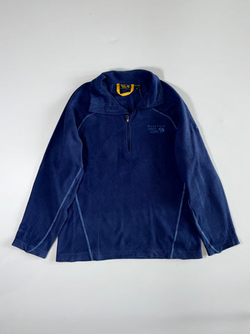 Mountain Hardwear Navy Quarter-Zip Fleece Pullover (M)