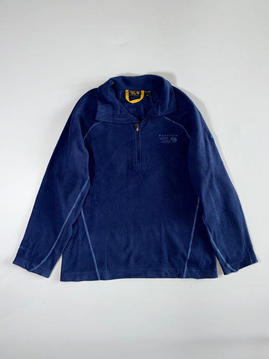 Mountain Hardwear Navy Quarter-Zip Fleece Pullover (M)