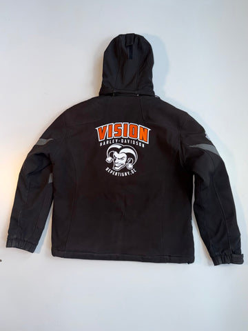 Harley-Davidson Vision Motorcycle Softshell Jacket Detachable Cap (XL)