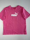 Puma Pink Big Logo T-Shirt – (XL)