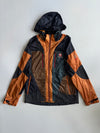 Black Yak Extreme Peak Colorblock Hooded Windbreaker Jacket (L)