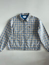 Mark Gonzales Blue Plaid Zip Harrington Jacket (L)