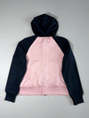 Nike Fit Dry Raglan Zip Hoodie – Pink/Navy (Women's )(S)