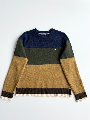 Tommy Hilfiger Colorblock Wool Knit Sweater | Size (S)
