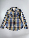 Levi’s Slim Fit Western Plaid Shirt Pearl Snap Buttons, Dual Chest Pockets, (XL)