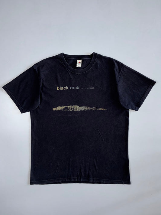 Joe Bonamassa “Black Rock” Album Merch Graphic Faded Cotton T-Shirt Black (L)