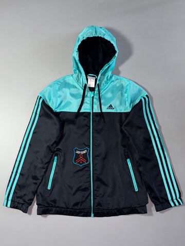 Adidas Fleece-Lined Hooded Windbreaker (S)