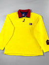 Vintage Tommy Hilfiger Yellow Fleece Quarter Zip Pullover (XL)