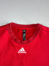 Adidas 3-Stripe Red Crewneck Sweatshirt with Sleeve Utility Pocket (S/M)