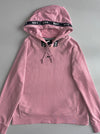 Nike Hoodie – Pink Mauve Pullover, Taped Logo (S)