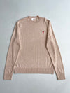 AMI Paris Ami de Coeur Beige Knit Sweater (L)
