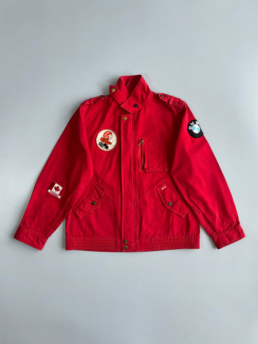 Vintage Levi’s Strauss & Co Patch Jacket Red Military Field Jacket  (M)