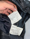 First Genuine Leather Classic Black Motorcycle Jacket (M)