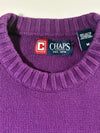 Chaps Crewneck Sweater  Purple Knit (M/L)