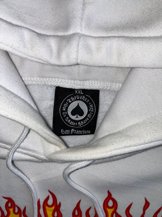 Thrasher Magazine Flame Logo Hoodie (L)