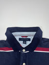 Tommy Hilfiger | Striped Pique Polo Navy Maroon (XL)