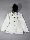 Scape x Mark Gonzales White Hooded Snowboard Jacket (L)