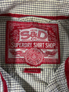 Superdry Shirt Shop Micro Check Short Sleeve Shirt (S)