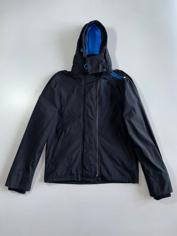 Superdry Original Windcheater Black Blue Fleece Lined Jacket (S)