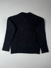 AMI Paris Black Wool Sweater with Red Heart Logo (L)