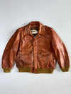 Schott NYC Brown Pure Leather Bomber Jacket Made in USA (M/L)