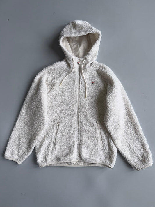 Fila Sherpa Fleece White Jacket (M)