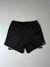 Puma #5 Football Shorts – Black/White, Red Drawstring (W:34) (L:17)
