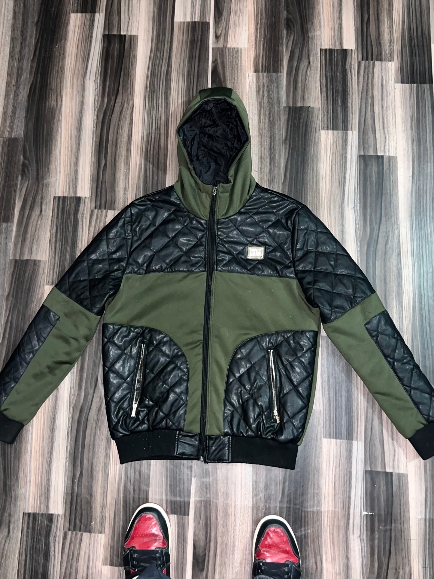 A bPremium Leather+ Cotton Jacket (M/L)