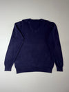 Polo Ralph Lauren | Navy V-Neck Knit Sweater | (L)
